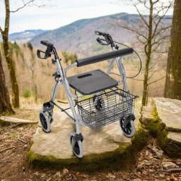 Mobiak Silver Aluminium ultrakönnyű összecsukható rollátor