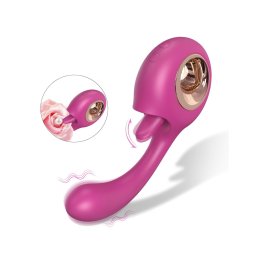 Sex HD - nyelves csiklóizgató és G-pont vibrátor (piros)