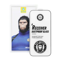 BlueO Mr. Monkey Glass Strong Dustproof porálló edzett üveg fekete szegéllyel iPhone 17 Pro Max