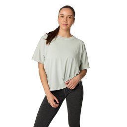 Manduka Connection Tee női organikus pamut cropped póló - Avian