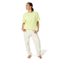 Manduka Connection Tee női organikus pamut cropped póló - Nimbu