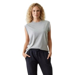Manduka Warrior Tee női jóga póló - Heather Grey