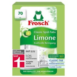 Mosogatógép tabletta, 70 db, FROSCH, zöldcitrom