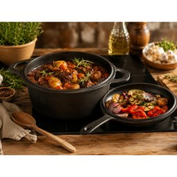 Kraft&Dele Öntöttvas serpenyő 3in1 26cm KD4245