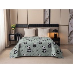 Ágytakaró PANDA RELAX zöld Méret: 170 x 210 cm