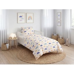Renforcé CLOUDIRO színes krepp kiságy ágynemű Ágyneműhuzat mérete: 45 x 65 cm | 90 x 140 cm