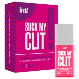 Intt Suck My Clit - klitorisz stimuláló gél nőknek - eper (15 ml)