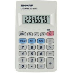 SHARP Zsebszámológép, 8 számjegy, SHARP "EL-233S"