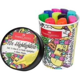 FABER-CASTELL Szövegkiemelő, 1-5 mm, FABER-CASTELL "Textliner 46", 10 különböző szín