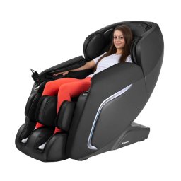 Masszázsfotel Carlita, Zero Gravity, Zero Space, légmasszázs, 20 párna, 4 fej, 5 masszázstípus, fűtés, hangvezérlés, automata pozíció - fekete