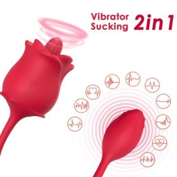 ARMONY - Rzsa 2 az 1-ben csiklizgat s vibrtor, 10 zemmdban