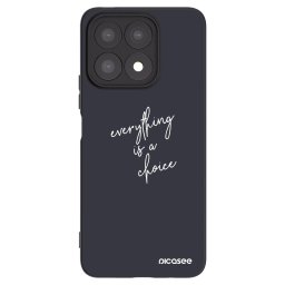 Fekete szilikon tok az alábbi mobiltelefonokra Honor X8a - Everything is a choice
