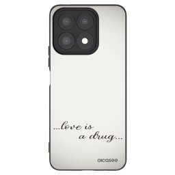 Fekete szilikon tok az alábbi mobiltelefonokra Honor X8a - Love is a drug