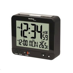 TechnoLine WT 195 - digitális ébresztőóra fekete színű hőmérővel