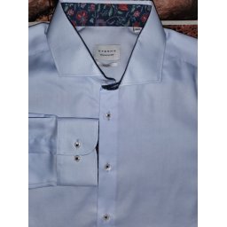 Eterna Meisterhaft 1863 slim fit kék ing, 41
