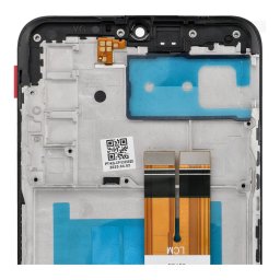 LCD kijelző SAMSUNG A03S A037G OEM készülékhez kerettel (164mm) - ALKATRÉSZ!