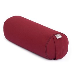 ECO MINI jóga hengerpárna hajdinahéj töltettel - burgundy - Bodhi