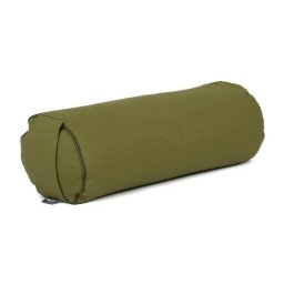 Bodhi ECO MINI jóga hengerpárna hajdinahéj töltettel – loden green