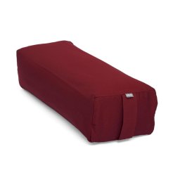 Salamba ECO jóga hengerpárna tönkölyhéj töltettel - burgundy - Bodhi