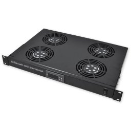 Ventilátor modul, 4 ventilátor, termosztát, 1U