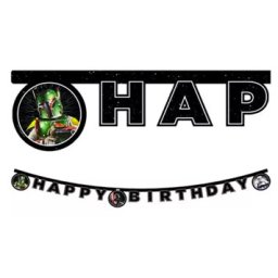 Star Wars Happy Birthday felirat FSC 2 méter Nr1