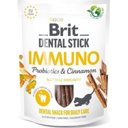 Brit Dental Stick Immuno with Probiotics & Cinnamon (3 x 7 db rágórúd = 3 tasak = 3 x 250 g) 750gr