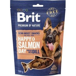 Brit Premium by Nature Dog Semi-moist Snacks Salmon with Dill (3 x 180 g = 3 tasak) 540gr