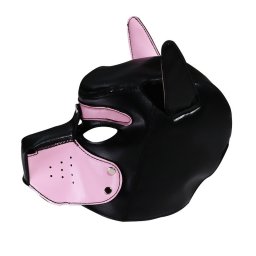 Puppy Smart Hood - stlusos, fekete-rzsaszn fejfed