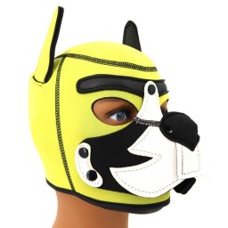 Puppy Fox - srga-fehr neoprn maszk