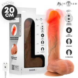 Mr Intense Vibrtor Dild Vzmelegt, Tvirnyts 20 cm Szilikon Fekete