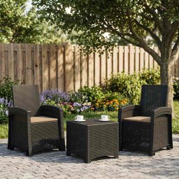 vidaXL Dönthető kertiszék rattan hatású 2 db PP