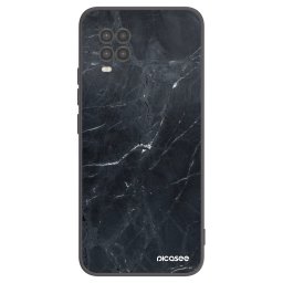 Fekete szilikon tok az alábbi mobiltelefonokra Xiaomi Mi 10 Lite - Black marble