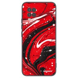 Fekete szilikon tok az alábbi mobiltelefonokra Xiaomi Mi 10 Lite - Red black