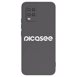 Fekete szilikon tok az alábbi mobiltelefonokra Xiaomi Mi 10 Lite - Picasee - new logo - white