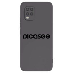 Fekete szilikon tok az alábbi mobiltelefonokra Xiaomi Mi 10 Lite - Picasee - new logo - black