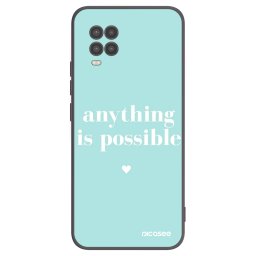 Fekete szilikon tok az alábbi mobiltelefonokra Xiaomi Mi 10 Lite - Anything is possible