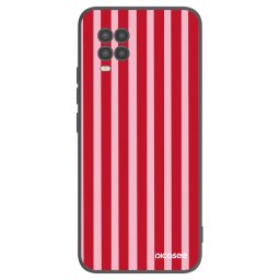 Fekete szilikon tok az alábbi mobiltelefonokra Xiaomi Mi 10 Lite - Lines red