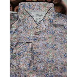 Eterna performance shirt slim fit színes mintás ing, 38