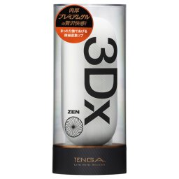 TENGA 3Dx Zen - 3D mintás maszturbátor (fehér)