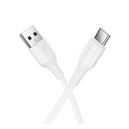 HOCO X120 adatkábel (USB - Type-C, 15W, gyorstöltő, 100cm) FEHÉR