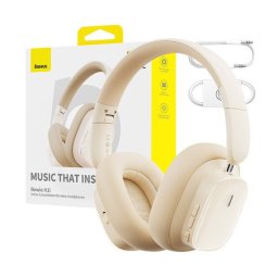 Baseus Bowie H1i bluetooth fejhallgató, aktív zajszűréssel ANC, fehér