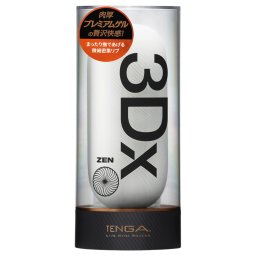 TENGA 3Dx Zen - 3D mintás maszturbátor (fehér)