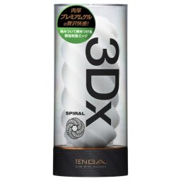 TENGA 3Dx Spiral - spirál mintás maszturbátor (fehér)