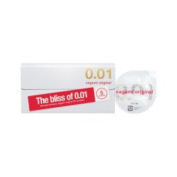 Sagami Original 0.01 - óvszer - 55 mm (5 db)