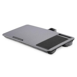 DIGITUS Laptop íróasztal / munkaállomás 17"-ig, mobiltelefon-nyílás, egérpad
