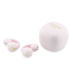 Guess Mini Classic Logo OWS vezeték nélküli bluetooth fülhallgató, rózsaszín