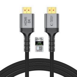 Tech-Protect UltraBoost HDMI 2.1 kábel, 4K 120Hz / 8K 60Hz, 2m, fekete
