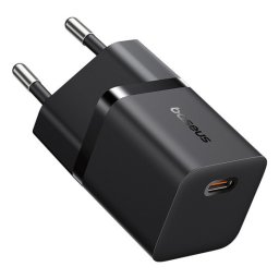 Baseus GaN5 Mini hálózati gyorstöltő adapter 25W, USB-C, fekete