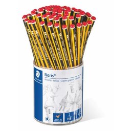 STAEDTLER Grafitceruza display, HB, hatszögletű, STAEDTLER "Noris"