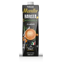 MAND'OR Növényi ital, dobozos, 1 l, MAND'OR "Prémium Barista", mandula